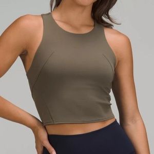 Lululemon Invigorate Training Tank Top, Olive Green, Size 2, NWOT